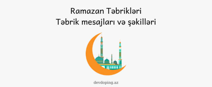 Ramazan Tebrikleri və Təbrik Şəkilləri (2024)